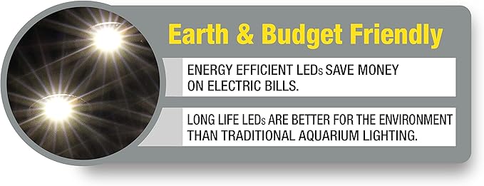 Marineland 32996 LED Aquarium Light, Natural Shimmering Light,Glass