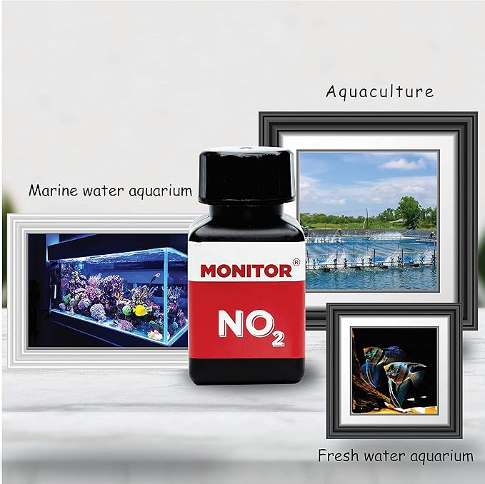 Generic Monitor Nitrite Test KIT (200 Tests) - Monitor Aquarium and aquaculture Water Quality