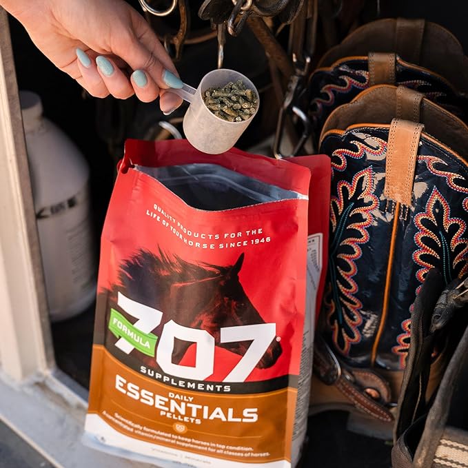 Formula 707 Daily Essentials Equine Supplement, 12 lb Bag – Complete Vitamins and Minerals for Superior Health and Condition in Horses