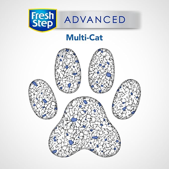 Fresh Step Advanced Multi-Cat Clumping Litter With Febreze Freshness, Fresh Step Clumping Cat Litter Extra Strength Formula With Guaranteed Odor Control, 37 lbs. (2 x 18.5 lb. Box)
