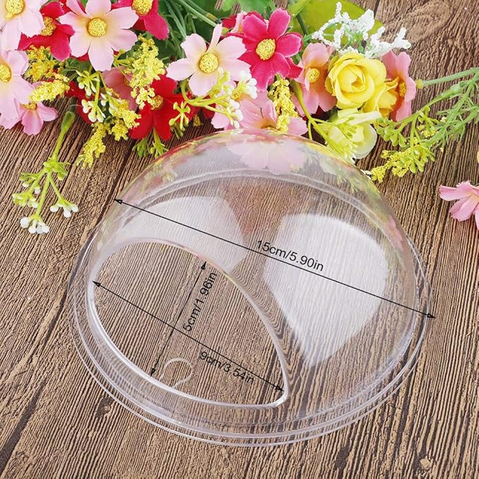 MeiBoAll Wall Fish Bowl, 230ML Wall Fish Bubble Hanging Clear Acrylic Betta Fish Tank Wall-Mounted Aquarium Wall Plant Pot Decoration Planter 2 pcs