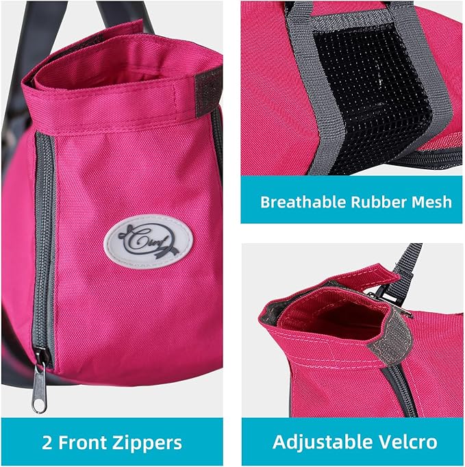 Cinf Cat Nail Clipping Cleaning Grooming Restraint Bag No Scratching Biting for Bathing Nail Trimming Injecting Examining(Rose Red)