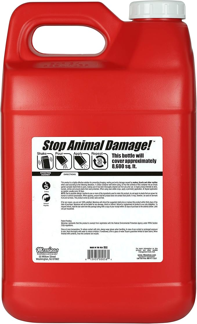 Reptile Stopper, Granular Animal Repellent, All Natural, Effective All Year Round, Safe for People and Pets, No Harsh Chemicals, Ready to Use, Snake & Reptile Repellent - 12 lb. Bulk