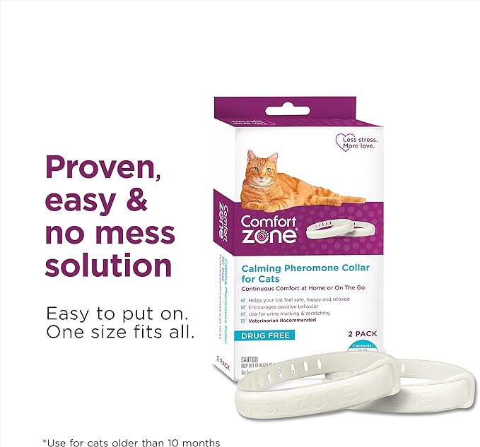Comfort Zone Cat Calming Collar: 2 Pack