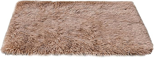 Self Warming Cat Mat, 24''*20'' Non-Skid Thermal Pet Mat, Cat Blanket for Indoor Cats, Washable Outdoor Insulation for Cat House, Carrier Cat Bed, Brown