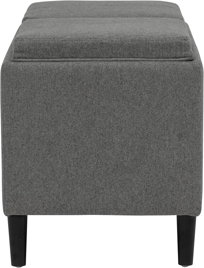 Paws & Purrs Modern 32" Wide Pet Ottoman Bed for Small to Medium Dog or Cat