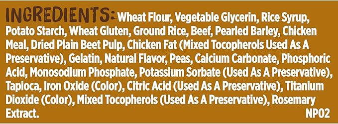 Rachael Ray Nutrish Soup Bones Dog Treats, Beef & Barley Flavor, 3 Bones (Pack of 8)
