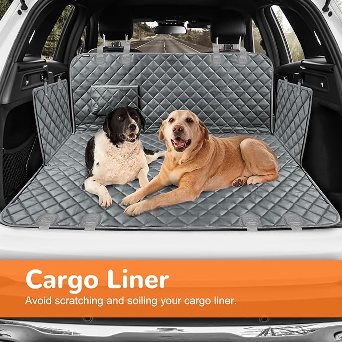 URPOWER Dog Seat Cover Car Seat Cover for Pets 100% Waterproof Pet Seat Cover Hammock 600D Heavy Duty Scratch Proof Nonslip Durable Soft Pet Back Seat Covers for Cars Trucks and SUVs