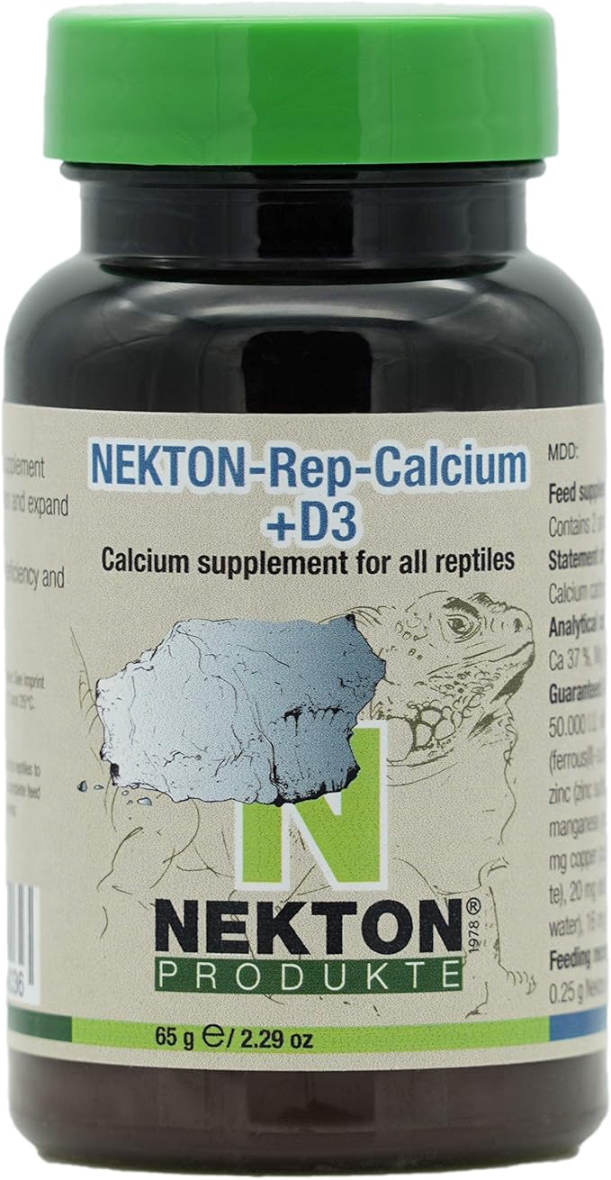 Nekton Rep-Calcium Plus D3 Reptile Supplement, 65gm