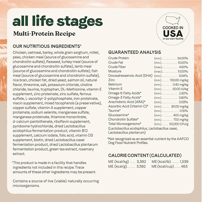 Canidae All Life Stages Multi-Protein Recipe with Chicken, Turkey, Lamb, and Fish – High Protein Premium Dry Dog Food for All Ages, Breeds, and Sizes– 40 lbs.