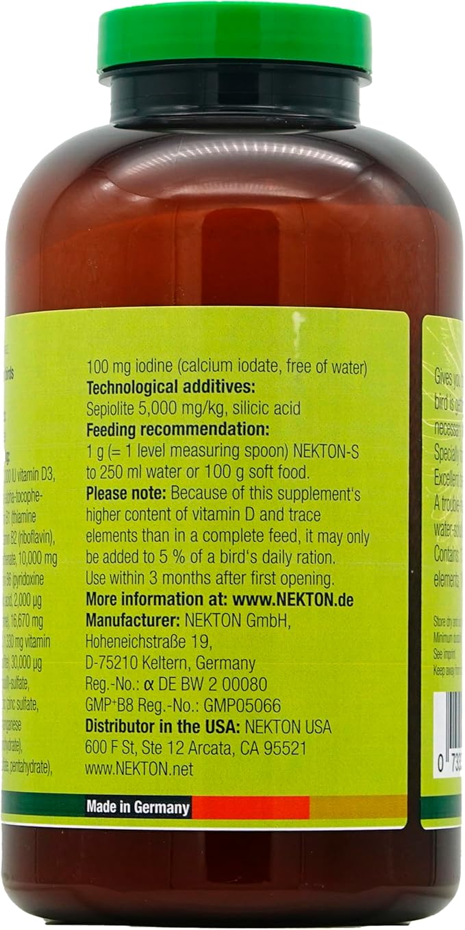 Nekton S Multi-Vitamin for Birds, 700gm, Model: 201750