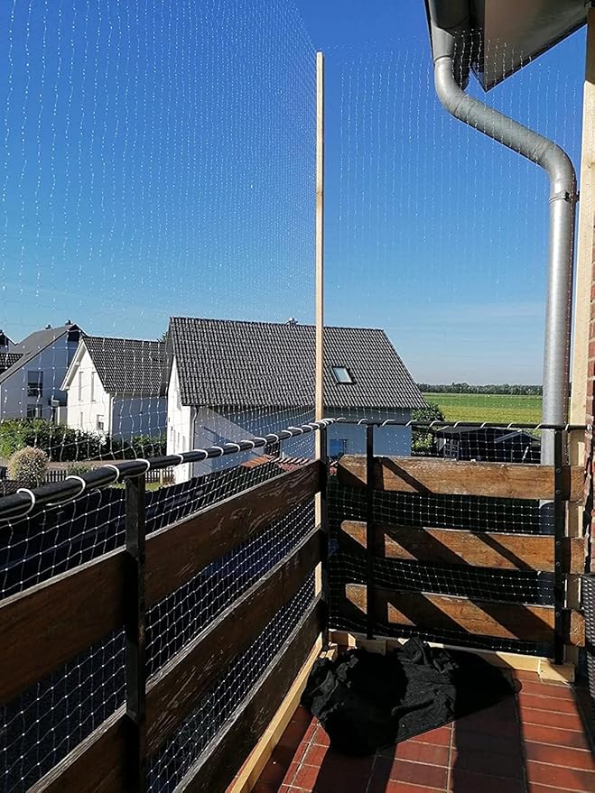 Cat Netting Balcony Cat Net for Balcony and Windows Pet Mesh Fence for Balcony Transparent Nylon Balcony Netting for Pets Anti-Fall