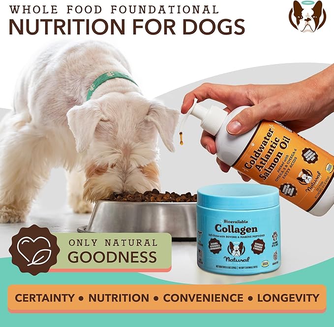 Natural Dog Company Collagen Chews for Dogs - Enhanced with Eggshell Membrane - Unique 4-Type Collagen Blend for Mobility, Hip, Joint, Skin & Coat Support - with Vitamin C and Hyaluronic Acid -90 Ct