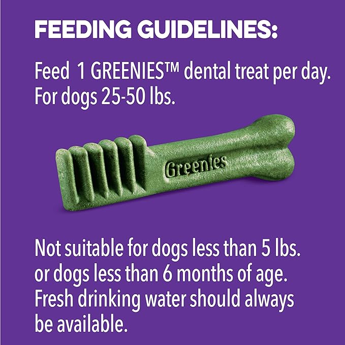 Greenies Regular Halloween Natural Dental Dog Chew Treats, ScaryBerry Blueberry Flavor , 6 oz. Pack (6-Count)