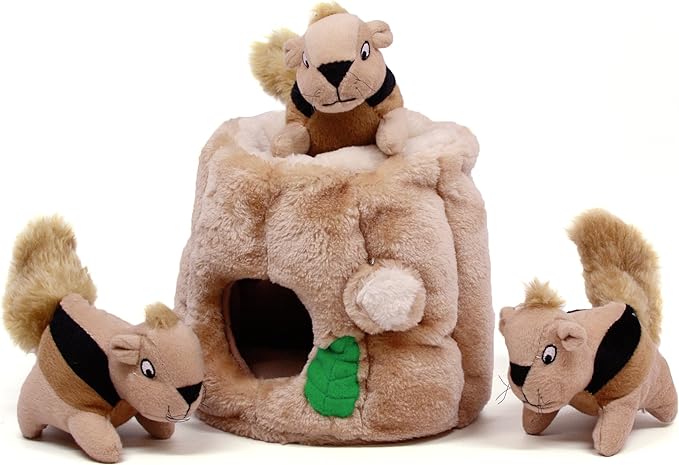 Outward Hound Hide A Squirrel Plush Dog Toy Puzzle, Medium