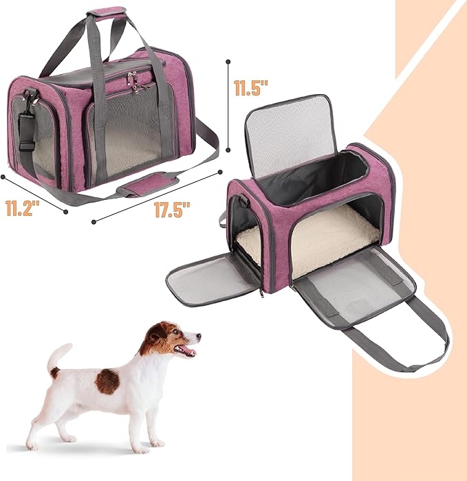 Mr. Pen- Pet Carrier, Pink, Cat Carrier, Dog Carrier, Cat Bag Carrier, Cat Travel Carrier, Soft Cat Carrier, Dog Travel Carrier, Pet Travel Carrier, Dog Soft-Sided Carriers, Cat Carrier Bag