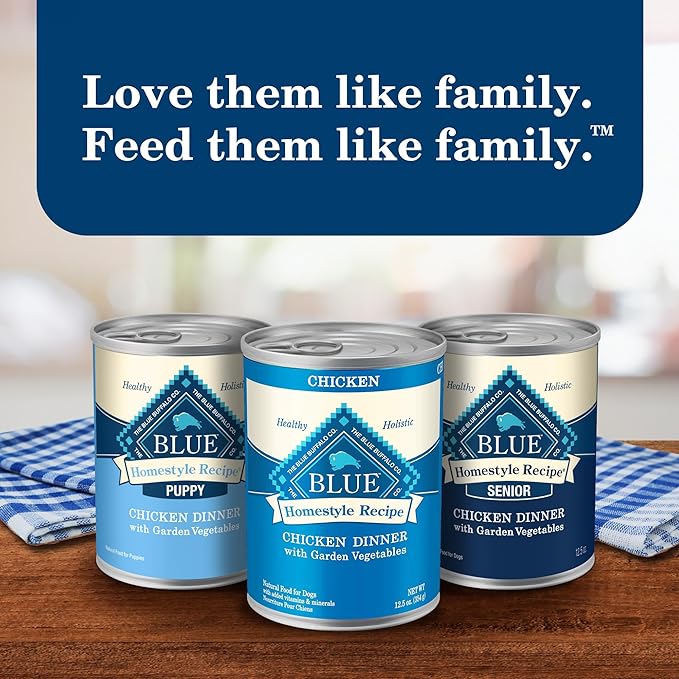 Blue Buffalo Homestyle Recipe Adult Small Breed Wet Dog Food, Made with Natural Ingredients, Chicken Recipe, 5.5-oz. Cans (24 Count)