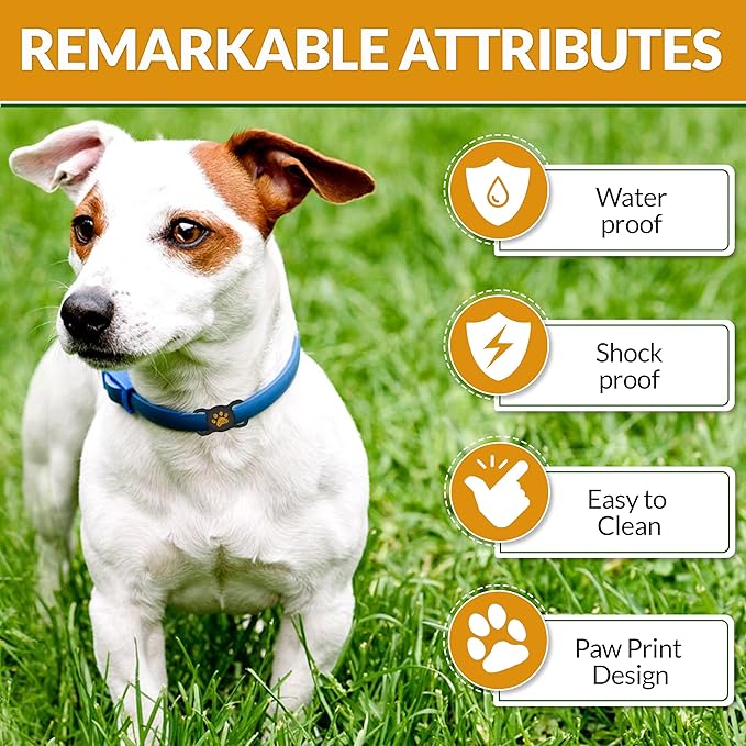 Png Silicone Airtag Holder for Dog Collar - 2 Pack | Serving as a Dog GPS Tracker Case | Holder for AirTag Dog Collar | Waterproof Airtag Holder | Dog Apple Airtag Holder | Secure Dog Tracker (Black)