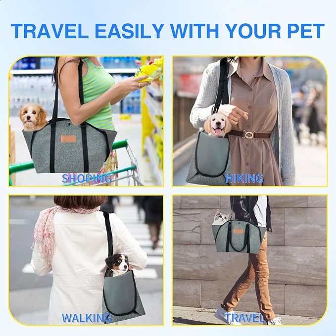 Small Dog Carrier Purses,Cat Rabbit Dog Carrier,Dog Soft-Sided Carriers,Dog Sling Tote Carrier Purses,Portable Foldable Outdoor Travel Puppy Carrier