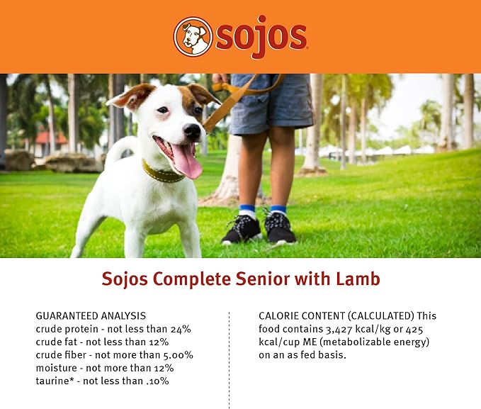 Sojos Complete Lamb Recipe Adult Grain-Free Freeze-Dried Raw Dog Food, 1.75 Pound Bag