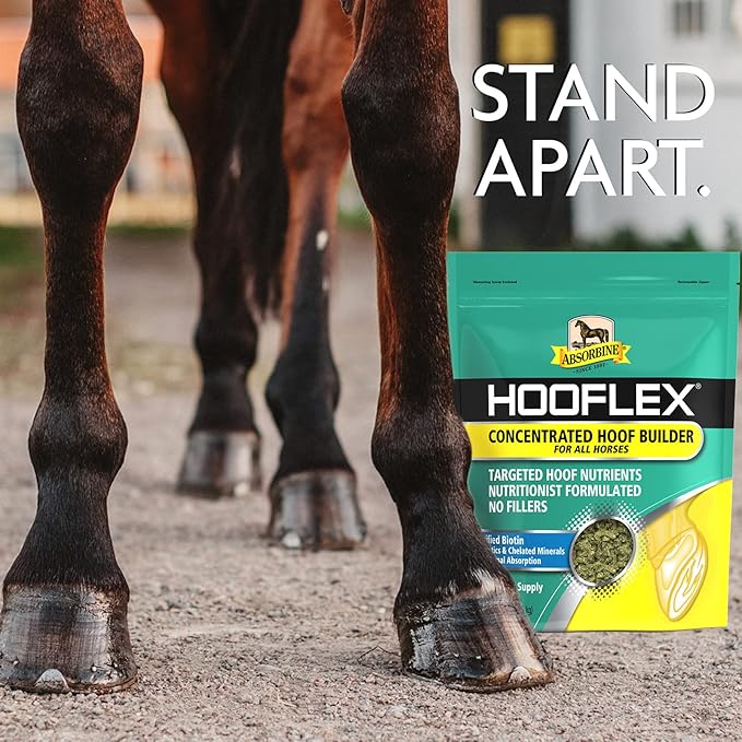 Absorbine Hooflex Concentrated Hoof Builder Supplement Pellets, 11lb Bag / 90 Day Supply