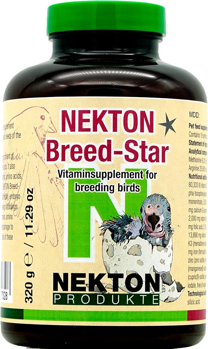 Nekton Breed-Star Breeding Supplement for Birds 320g / 11.29oz, Off White