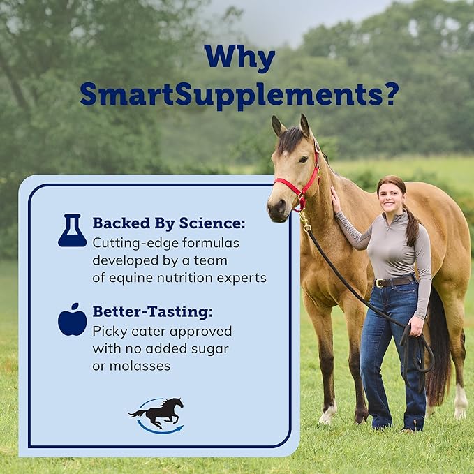 SmartPak Leg Up Joint Pellets | Joint Support Supplement for Horses | Glucosamine Chondroitin Sulfate and Antioxidants Formula with No Added Sugar | Ideal for Light Work Horses, 2 lb Bag