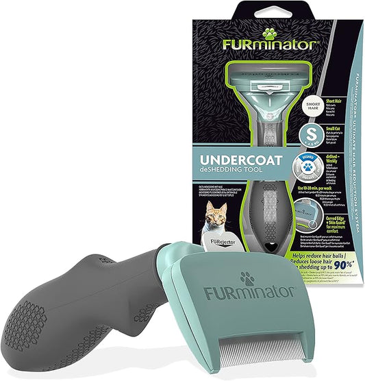 FURminator Undercoat deShedding Tool for Small Short Hair Cats Under 4.5 kg