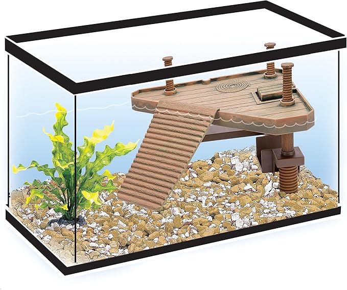 Penn-Plax Reptology Turtle Pier and Basking Platform, Decorative, Functional, and Naturally Inspired for Aquariums and Terrariums Medium Size