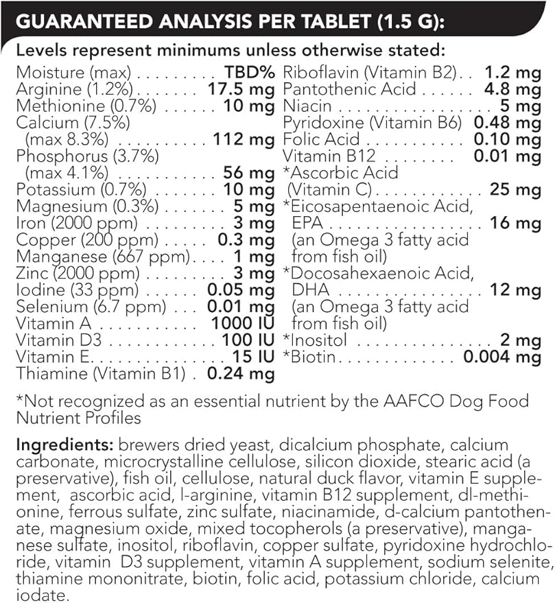 VetriScience Canine Plus Senior Multivitamin for Dogs, Chewable Tablet – Senior Dog Multivitamin with 25+ Key Nutrients, Vitamins and Minerals for Dogs, Homemade and Raw Diets