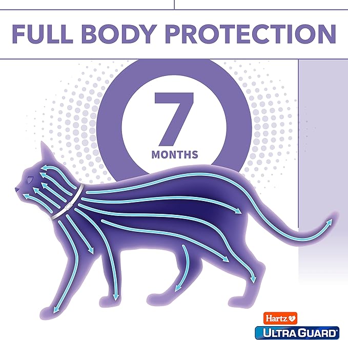 Hartz UltraGuard Purple Flea & Tick Collar for Cats and Kittens - 7 Month Protection (Pack of 3)