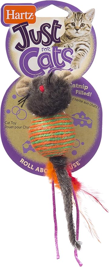 Hartz Just For Cats Roll About Mouse Catnip Toy, Swat (3270014950)