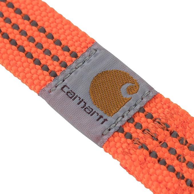 Carhartt Dog Leash, Durable Nylon Webbing Dog Leash, Hunter Orange, Large