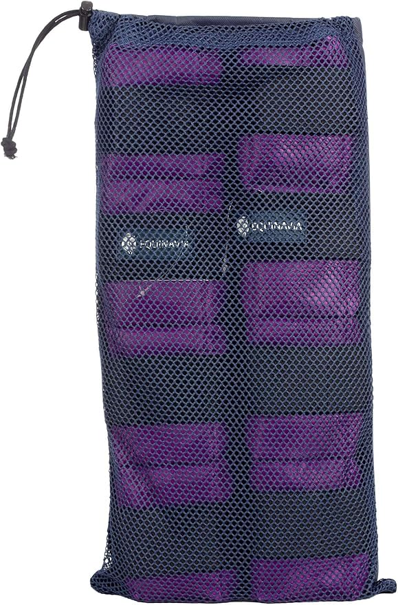 Equinavia Cool Relief Therapy Ice Boots Leg Wraps Pair for Horses, Gel Pack with Adjustable Straps | 16.5" x 15.5" with Storage Bag - Purple - One Size