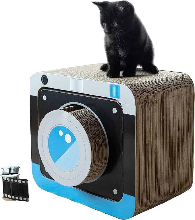 Kitty City 3-in-1 Camera Scratcher Combo