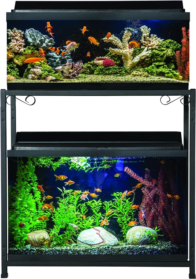 TitanEze 30 Gallon Double Aquarium Stand (2 Stands in 1), Fish Tank Stand, Bird Cage Stand, 38.5" W x 29" H x 13" D