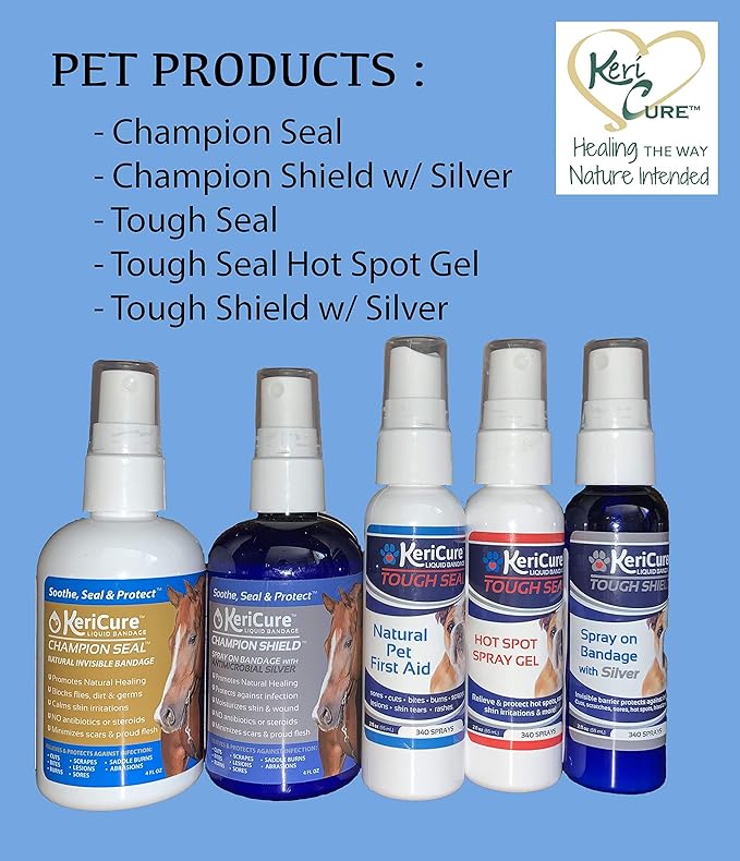 Tough Shield Liquid Bandage, 2 pack, Spray on bandage for Pets and Small Animals, 2oz bottles, first aid spray for pets That soothes, seals, and protects