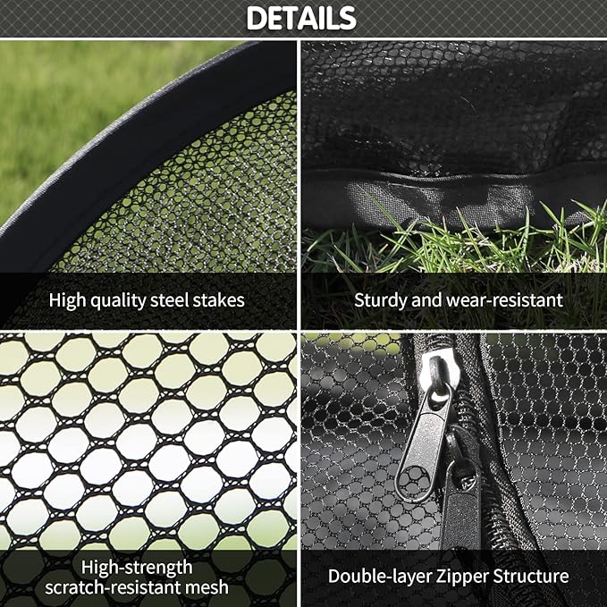 Rest-Eazzzy Outdoor Cat Enclosures, Portable Cat Tent for Outside Cat Enclosure for Indoor Cats, Catio Outdoor Cat Enclosure for Kitty and Small Animals, Outdoor Cat Playpen with Tunnel, Storage Bag