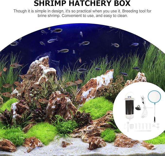 1 Set Brine Shrimp Hatchery Kit Incubator Fish Tank Breeding Shrimp Breeding Hatcher Artemia Hatching Tools Brine Shrimp Hatchery Vessel Tools