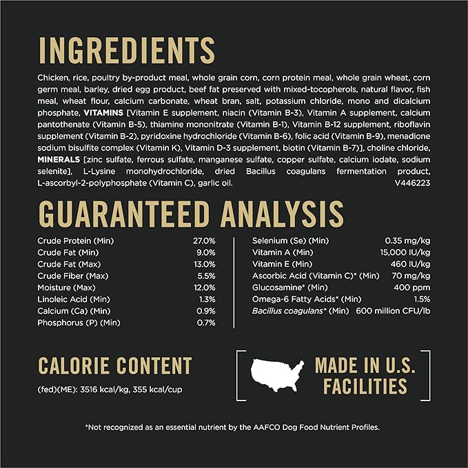 Purina Pro Plan Weight Management Dog Food, Shredded Blend Chicken & Rice Formula - 34 lb. Bag