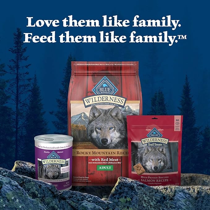 Blue Buffalo Wilderness Trail Toppers Wild Cuts Wet Dog Food, High-Protein & Grain-Free, Made with Natural Ingredients, Chunky Beef Bites in Hearty Gravy, 3-oz. Pouches, (24 Count)