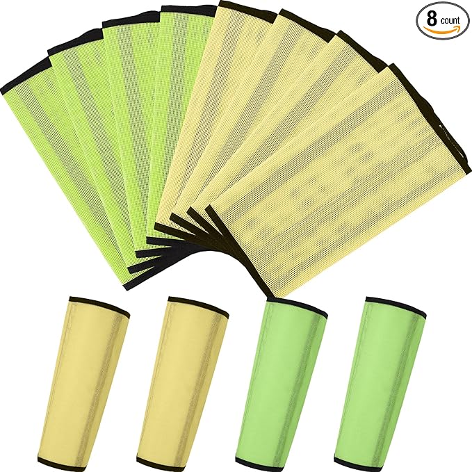 Jexine Set of 8 Mesh Fly Boots for Horse Loose Breathable Mesh Horse Boots Protective Horse Leg Wraps Horse Leggings for Preventing Flies and Mosquitoes Bites