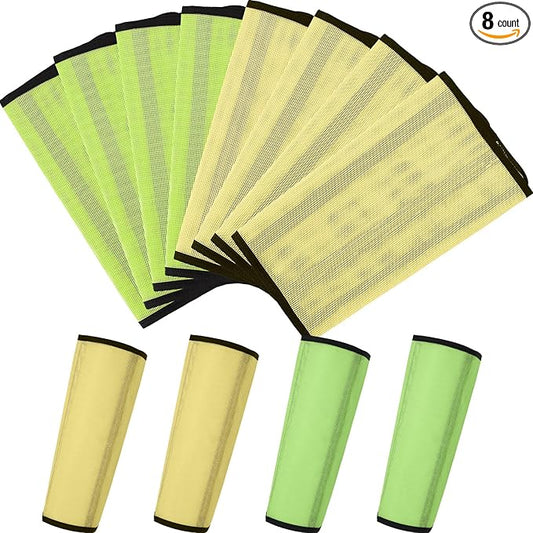 Jexine Set of 8 Mesh Fly Boots for Horse Loose Breathable Mesh Horse Boots Protective Horse Leg Wraps Horse Leggings for Preventing Flies and Mosquitoes Bites