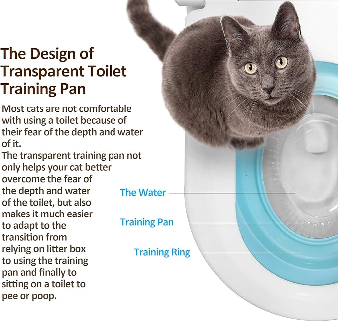 Cat Toilet Training System 2022 - Teach Cat to Use Toilet Cat Toilet Training Kit