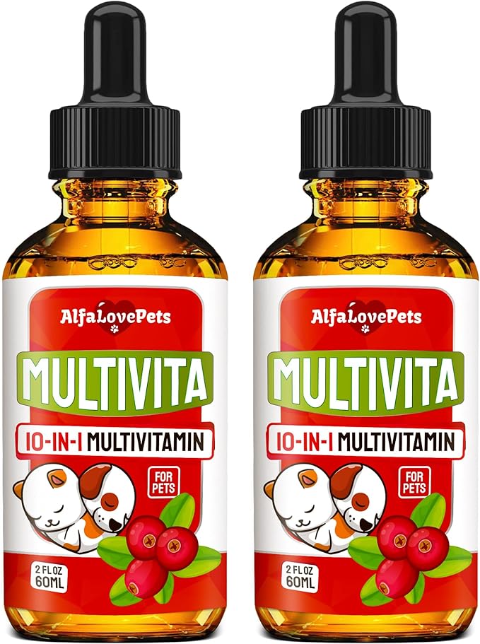 Dog Supplements & Vitamins ✿ Natural Cat Vitamins ✿ Vitamins for Dogs ✿ Cat Supplements & Vitamins ✿ Liquid Multivitamin for Dogs ✿ Cat Vitamins and Supplements ✿ 2 Packs