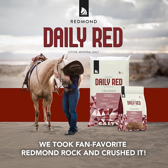 Daily Red Crushed Loose Minerals | Mineral Salt + Electrolyte Supplement for Horses