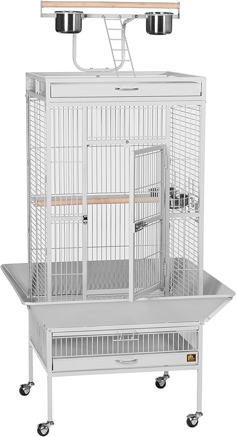 Prevue Pet Products Wrought Iron Select Bird Cage Pewter Hammertone 3151BLK