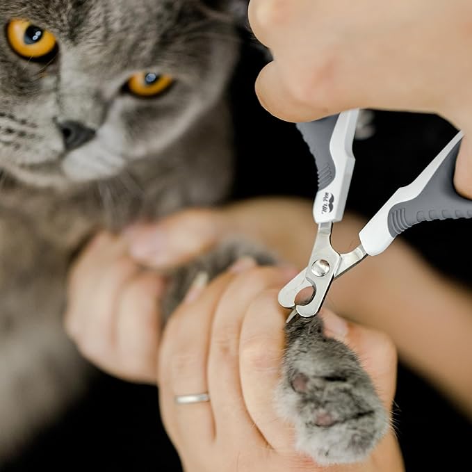 Mr. Pen- Cat Nail Clipper, White & Gray Cat Nail Trimmer, Cat Nail Clippers, Cat Claw Clippers, Cat Clippers for Nails, Pet Nail Clippers, Kitten Nail Clipper, Small Dog Nail Clipper Cat Claw Trimmer