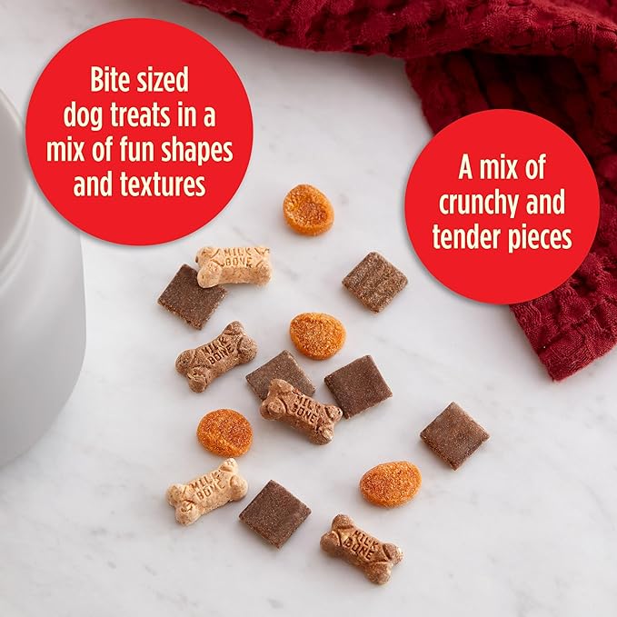 Milk-Bone Trail Mix Chewy & Crunchy Dog Treats, Real Beef & Sweet Potato, 20 Ounce (Pack of 2)