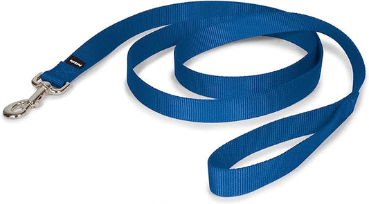 PetSafe Nylon Dog Leash - Strong, Durable, Traditional Style Leash with Easy to Use Bolt Snap - 1 in. x 6 ft., Royal Blue